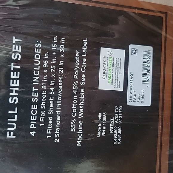 1400 Thread Count Full Sheet Set. - Picture 3 of 5